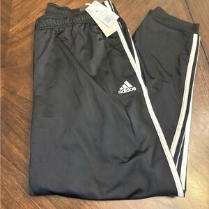 adidas Men Essentials Tapered 3-Stripes Track Pant - Black, Size XL (H46105) New